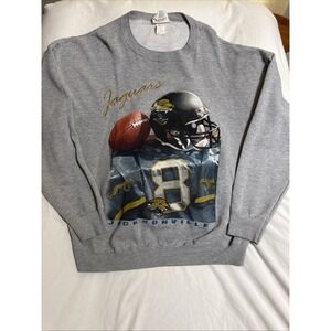 Vtg 1997 Jacksonville Jaguars Lee Sport Sweatshirt Gray XXL Made in USA 90s NFL